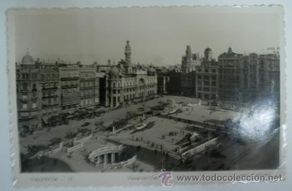 Postais: Antigua postal fotográfica. Nº 21 - VALENCIA - Plaza del Caudillo. Graf. Cullera. Fot. F Aguilera.